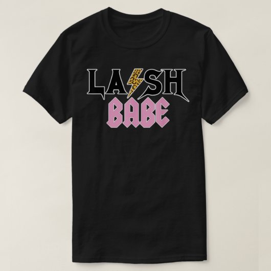 Leopard Skin Lash Babe Lash Artist Eyelash Lash Te Tシャツ (デザイン正面)