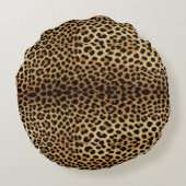 Leopard Skin Pattern ラウンドクッション (裏面)