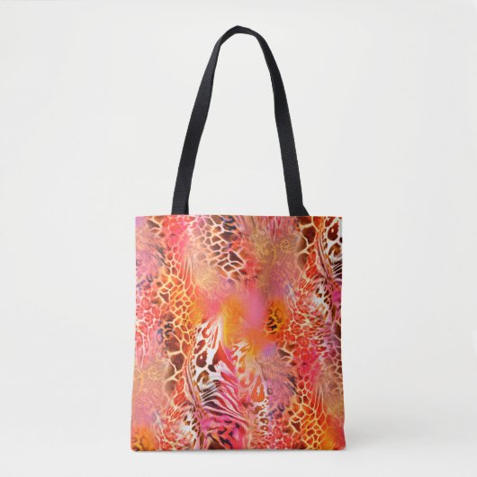 leopard skin pattern fabric leopard,abstract,anima トートバッグ (正面)