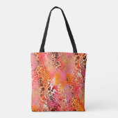 leopard skin pattern fabric leopard,abstract,anima トートバッグ (裏面)