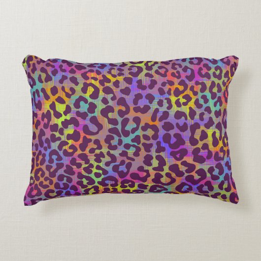 Leopard skin pattern. Repeating seamless animal ba アクセントクッション (正面)