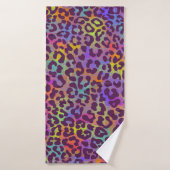 Leopard skin pattern. Repeating seamless animal ba バスタオル (バスタオル)