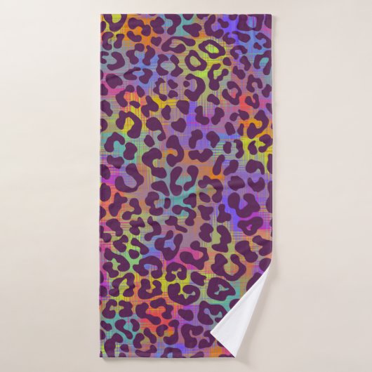 Leopard skin pattern. Repeating seamless animal ba バスタオル (バスタオル)