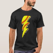 Leopard Softball Lightning Bolt Game Day Mama Moth Tシャツ (正面)