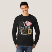 Leopard Softball Mom私のハートはField Bas上にある Tシャツ (正面フル)