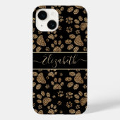 Leopard Spot Pawプリントパーソナライズされた Case-Mate iPhoneケース (裏面)