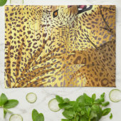 Leopard Territory 1 キッチンタオル (折り畳み)