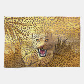 Leopard Territory 1 キッチンタオル (横)