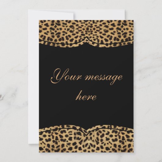 Leopard Thank サンキューカード (裏面)