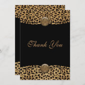 Leopard Thank サンキューカード (正面/裏面)