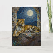 Leopard Themed Happy Birthday to my Husband カード (正面)