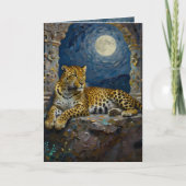 Leopard Themed | Happy Father's Day カード (正面)