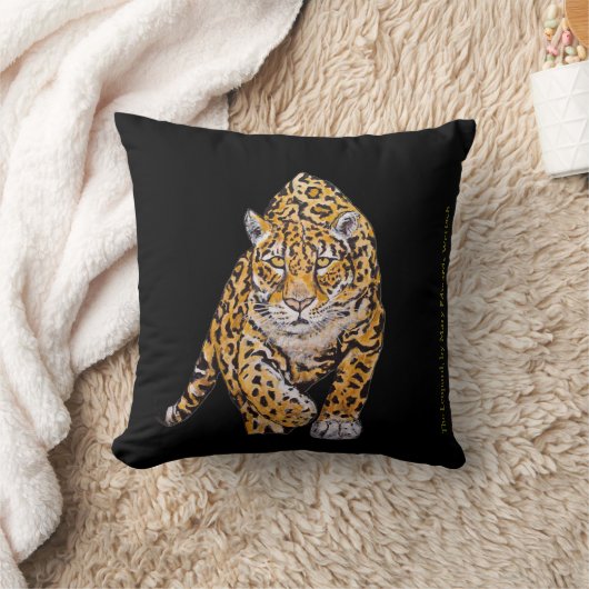 Leopard Throw Pillow クッション (ブランケット)