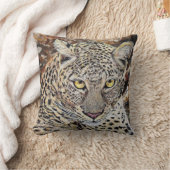 Leopard Throw Pillow Home Decor クッション (ブランケット)