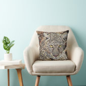Leopard Throw Pillow Home Decor クッション (椅子)