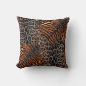Leopard tiger skin trendy クッション (正面)