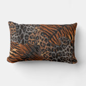 Leopard tiger skin trendy ランバークッション (正面)