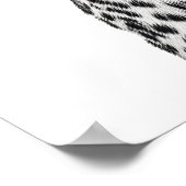 Leopard Toilet Paper Roll Funny Bathroom Art Print ポスター (角)