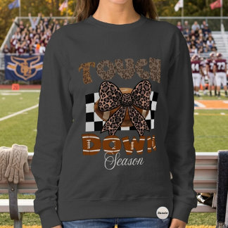 Leopard Touchdown Season Game Day Football スウェットシャツ
