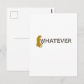 Leopard, Whatever, Leopard Print, おもしろい Hipster ポストカード (正面/裏面)