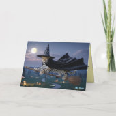 Leopard Witch Halloween Card シーズンカード (裏面)