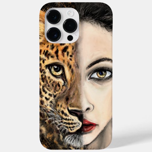 Leopard Woman iPhoneケース Case-Mate iPhoneケース (裏面)