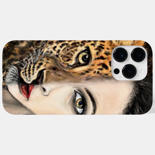 Leopard Woman iPhoneケース Case-Mate iPhoneケース (裏面 (横))