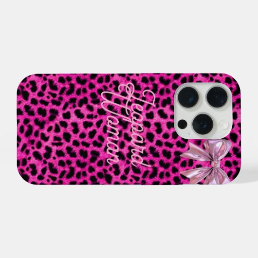 Leopard Woman phone case  iPhoneケース (裏面横)