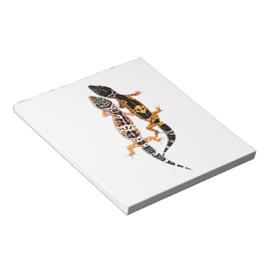 Leopardgecko Pärchen ノートパッド (アングル)