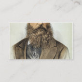 LeopoldのポートレートII (1835-1909年)、Belgiuの王 名刺 (裏面)