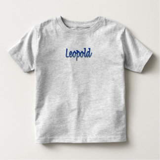Leopoldの幼児の罰金のジャージーのTシャツ トドラーTシャツ
