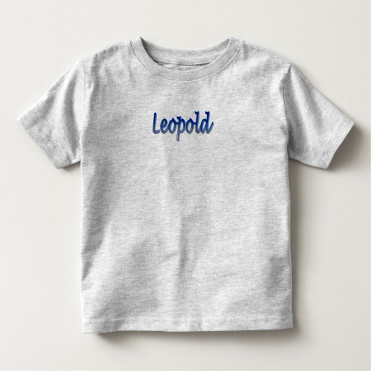 Leopoldの幼児の罰金のジャージーのTシャツ トドラーTシャツ (正面)