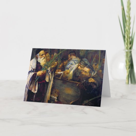 Leopold Pilichowski - 1895年著SUKKOT カード (正面)