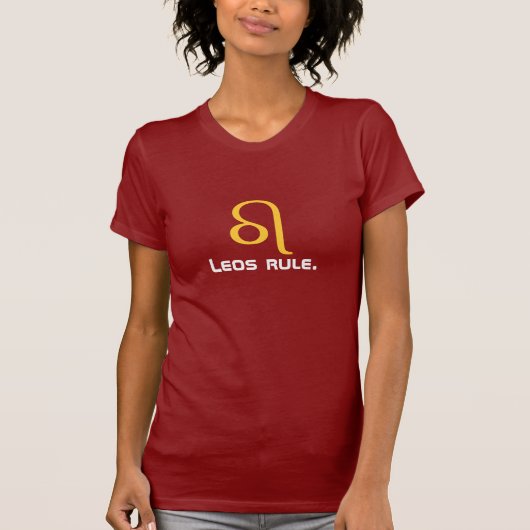 Leosの規則。 占星術 tシャツ (正面)