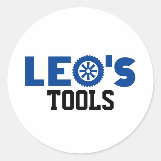Leo's Tools クラシック Round Sticker ラウンドシール (正面)