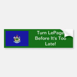LePageのバンパーステッカーのページを回して下さい バンパーステッカー