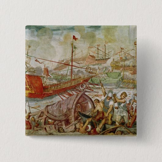 Lepantoの戦い、1571年1600年10月 缶バッジ (正面)