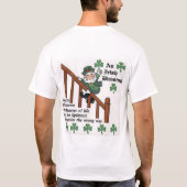 leperchaunsは、私によってがアイルランド語である私に接吻します tシャツ (裏面)
