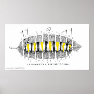 Lepidoptera Pittsburghia-Zazzle, www.zazzle.com... ポスター