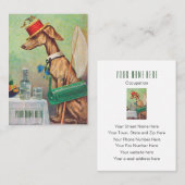 Lepidopterist/犬の付き添いのヴィンテージの名刺 名刺 (正面/裏面)