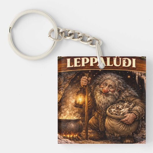 Leppaludi Icelandic Yule Lad キーホルダー (正面)