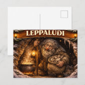 Leppaludi Icelandic Yule Lad ポストカード (正面/裏面)