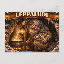 Leppaludi Icelandic Yule Lad ポストカード