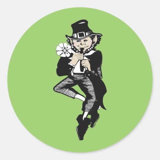 Leprachaunスタンプ ラウンドシール (正面)