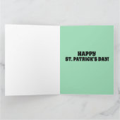 LEPRECHAN & RAINBOW ST.PATRICK'S DAY BIG CARDS カード (内部)