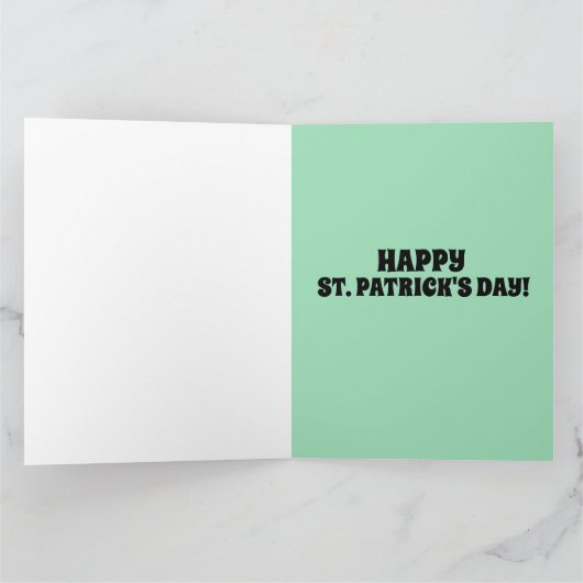LEPRECHAN & RAINBOW ST.PATRICK'S DAY BIG CARDS カード (内部)