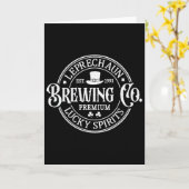 Leprechaun Brewing Co St. Patrick's Day カード (黄色い花)