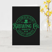 Leprechaun Brewing Co St. Patrick's Day Celebratio カード (黄色い花)