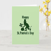 Leprechaun Clover Pattern Card カード (黄色い花)