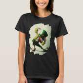 Leprechaun Dabbing Dancing Dance St Patricks Day Tシャツ (正面)